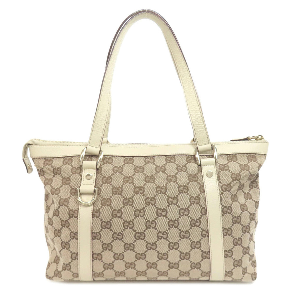 Gucci Bag Canvas Abbey Tote GG Black